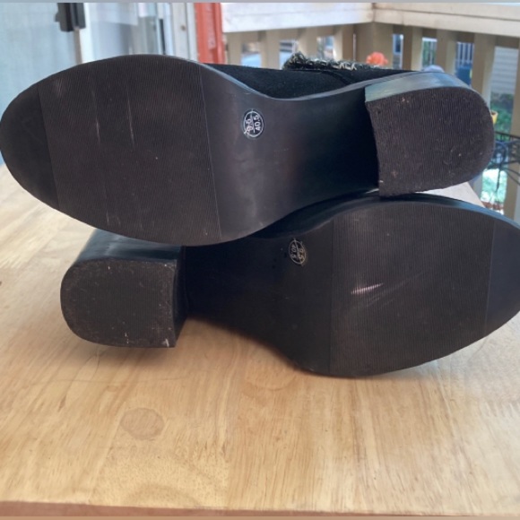 Chinese Laundry Marvel Knit Cuff Black Bootie 9.5/40.5 Ankle Boots Shoes EUC - Picture 9 of 13